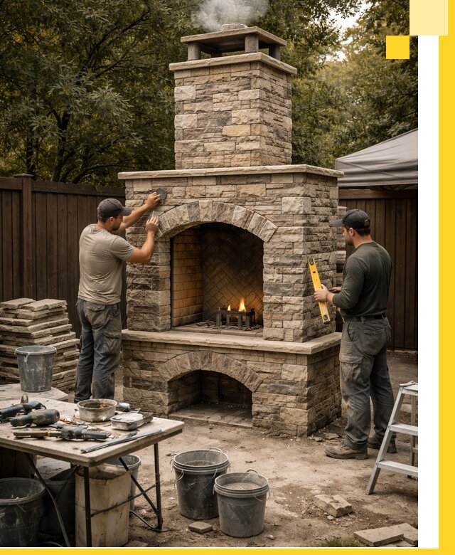 Проектирование и установка уличных каминов в Когалыме