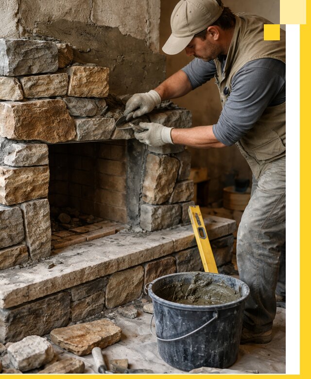 Изготовление и установка каменных каминов под ключ в Когалыме