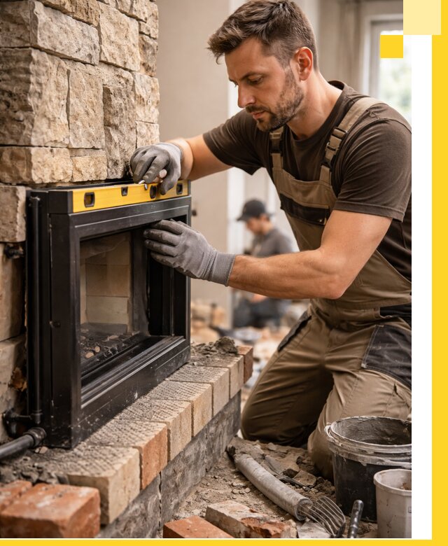 Дровяные камины под ключ в Когалыме: монтаж, обустройство