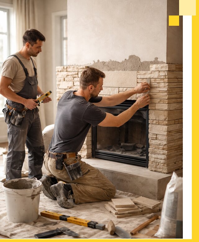 Установка и монтаж каминов для загородного дома в Когалыме