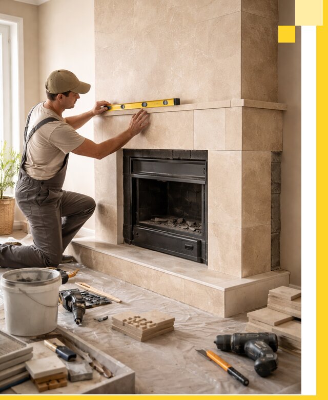 Установка и монтаж каминов в частном доме под ключ в Когалыме