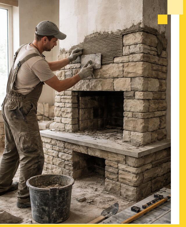 Строительство каминов под ключ в Когалыме от проектирования до монтажа