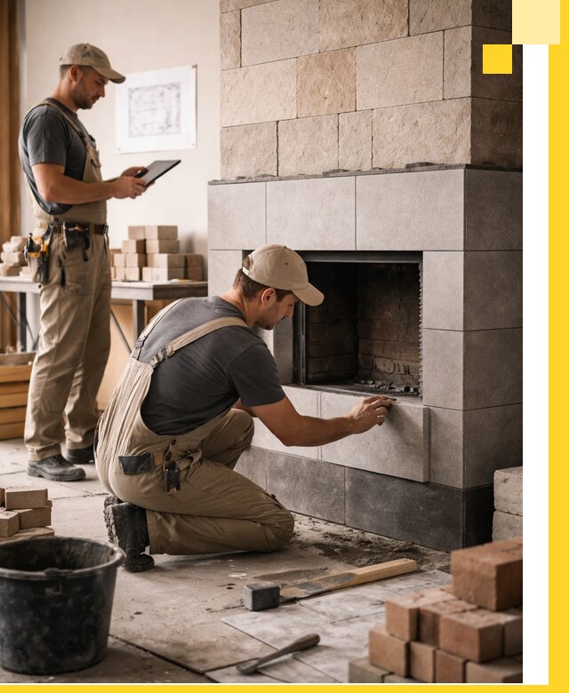 Индивидуальные проекты каминов и каминных систем в Когалыме