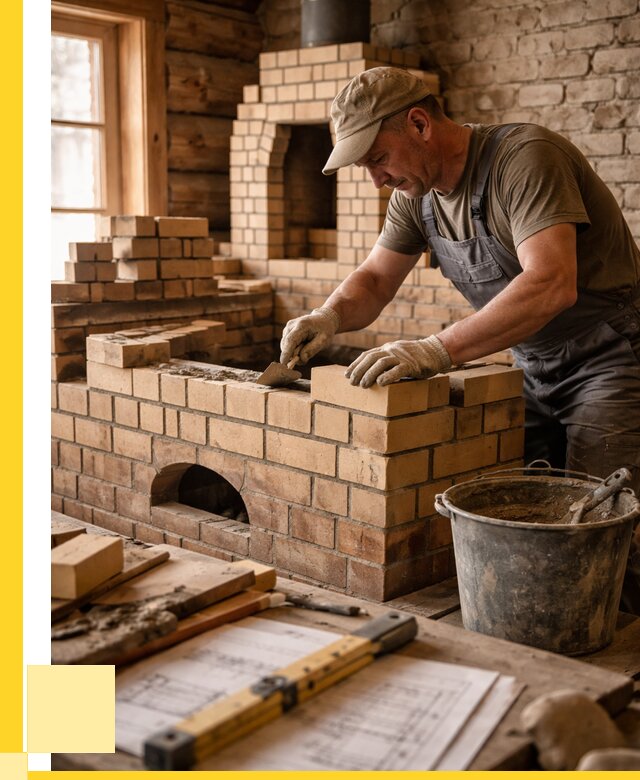 Кладка печей из кирпича в Когалыме цены от 31014 р. - ЭриданКгл