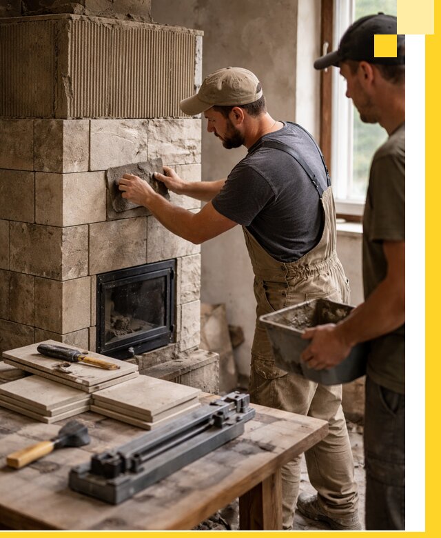 Профессиональная облицовка печей в Когалыме: керамика и камень