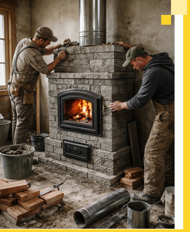 Производство, поставка и монтаж дровяных печей в Когалыме