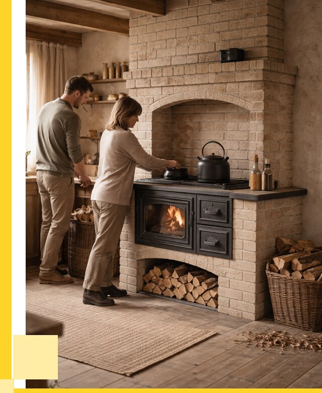 Печи с плитой в Когалыме от 46521 р. | ЭриданКгл — кирпичная печь