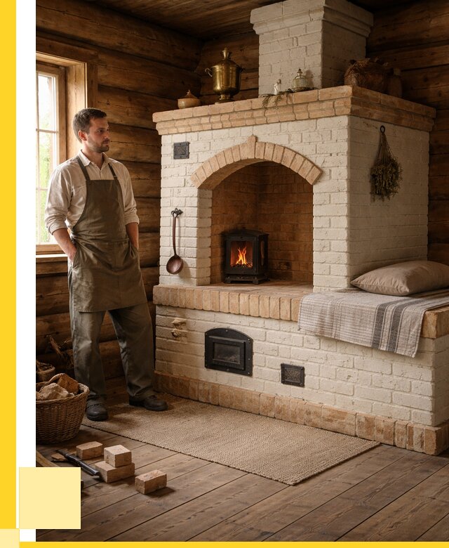 Русские печи с лежанкой под ключ в Когалыме от 155070 р. ЭриданКгл