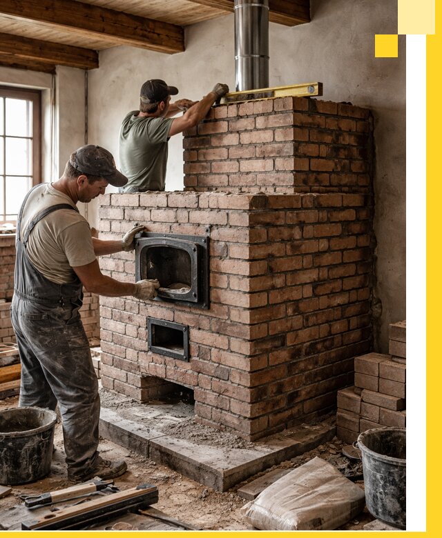 Печи для загородного дома под ключ в Когалыме — монтаж и сервис