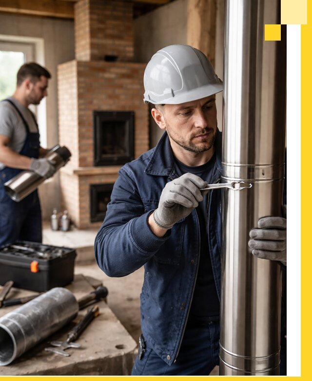 Профессиональный монтаж дымоходов для печей в Когалыме