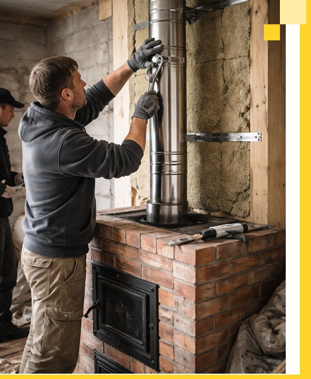 Изготовление и монтаж печей и дымоходов под ключ в Когалыме