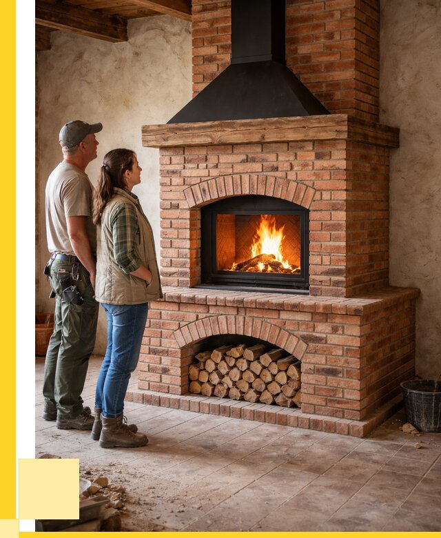 Печи камины из кирпича в Когалыме от 124056 р. | ЭриданКгл