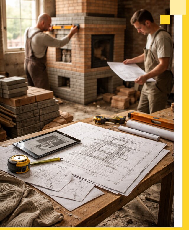 Проекты печей и каминов с индивидуальным дизайном в Когалыме