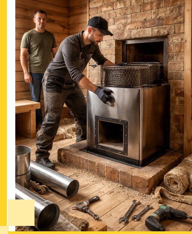 Монтаж банных печей под ключ в Когалыме от 18608 р., ЭриданКгл