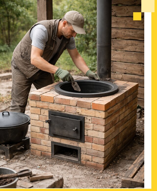 Изготовление и установка печей для казана в Когалыме под ключ