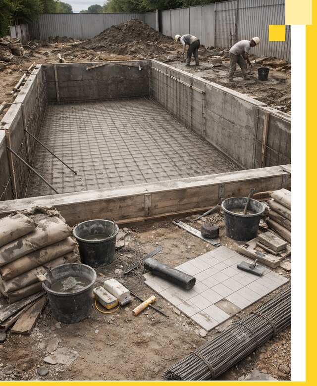 Строительство бассейнов под ключ в Когалыме, дизайн и монтаж