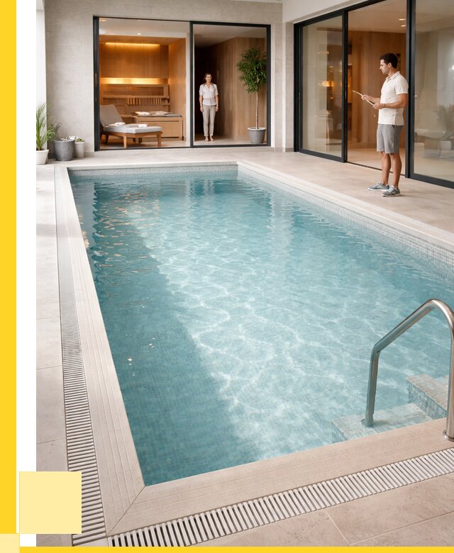 Отделка бассейна пленкой ПВХ в Когалыме от 3618 р. - ЭриданКгл