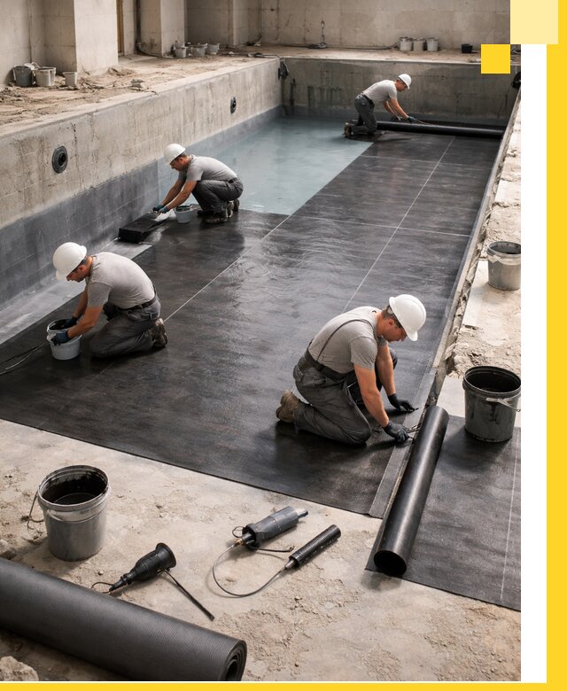 Профессиональная гидроизоляция бассейнов и чаш в Когалыме под ключ