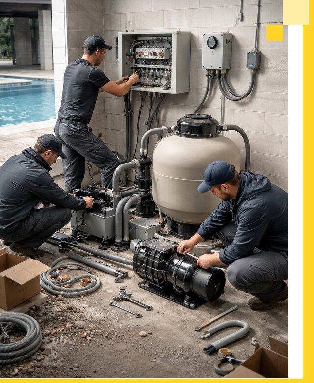 Профессиональный монтаж оборудования для бассейнов в Когалыме