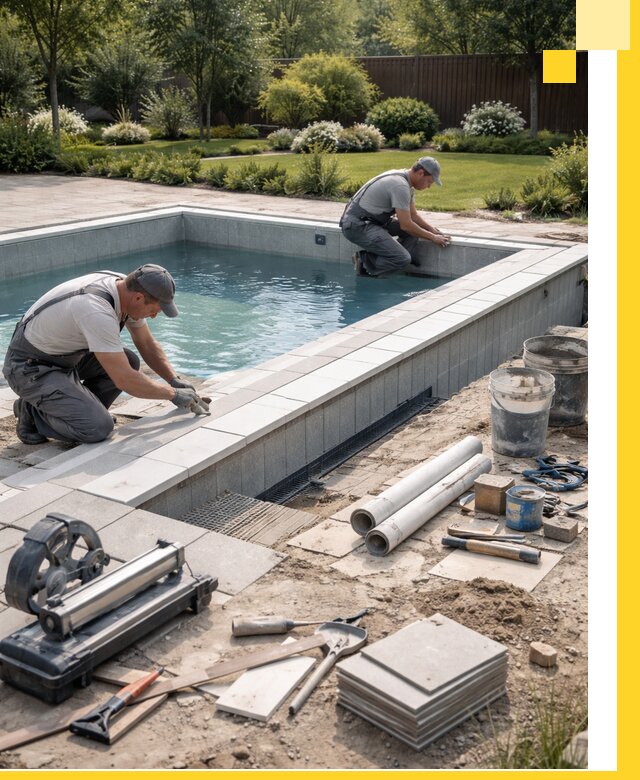 Строительство открытых бассейнов под ключ в Когалыме профессионально