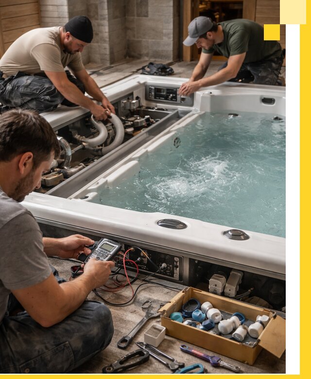 Гидромассажные бассейны под ключ в Когалыме, дизайн и монтаж