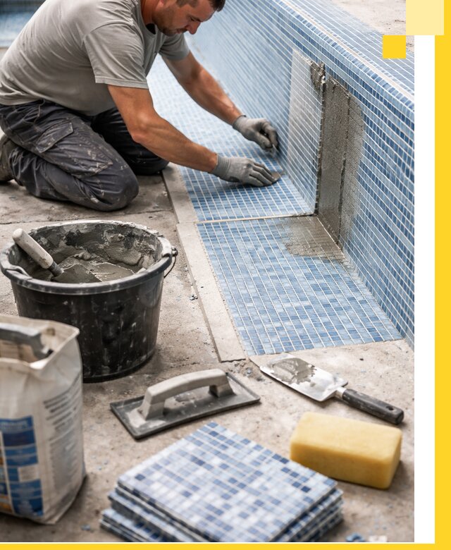 Укладка и ремонт мозаики для бассейнов под ключ в Когалыме