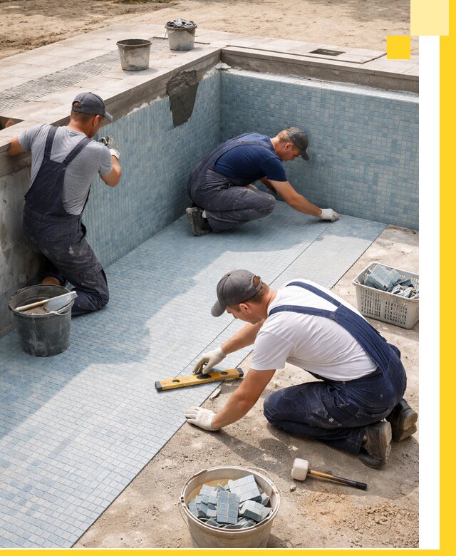 Укладка и установка плитки для бассейнов под ключ в Когалыме