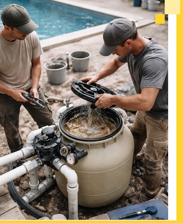 Установка и обслуживание песочных фильтров для бассейнов в Когалыме