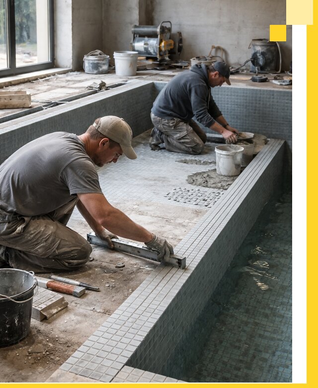 Строительство бассейна в частном доме в Когалыме под ключ