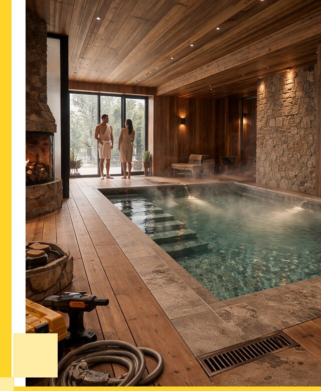 Проекты бань с бассейном под ключ в Когалыме от 77535 р., ЭриданКгл