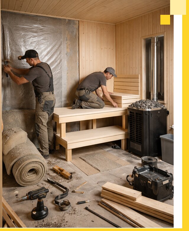 Проекты саун под ключ в Когалыме дизайн и строительство