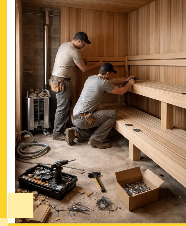 Монтаж саун под ключ в Когалыме от 124056 р. | ЭриданКгл