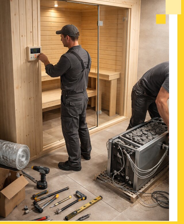 Поставка, установка и монтаж электрических саун в Когалыме