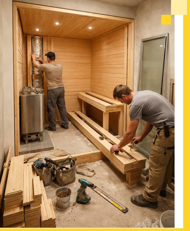 Проектирование и установка домашних саун под ключ в Когалыме