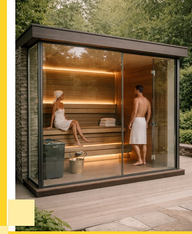 Сауна стеклянная и двери для сауны в Когалыме от 258450 р. | ЭриданКгл