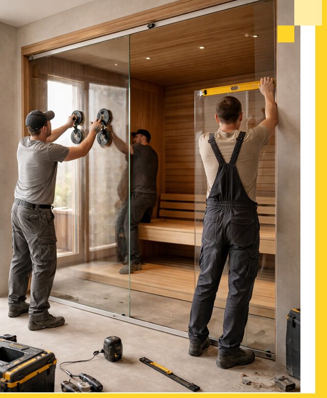 Производство и монтаж стеклянных саун под ключ в Когалыме