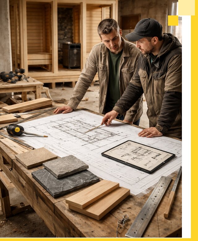 Проекты бань под ключ и планы строительства в Когалыме