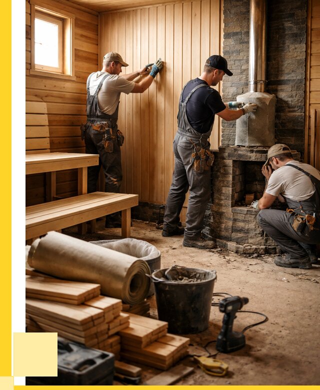 Ремонт бань под ключ в Когалыме от 46521 р. | ЭриданКгл