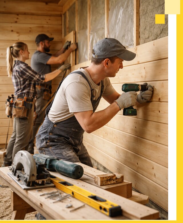 Обшивка бань под ключ в Когалыме: отделка стен и потолков