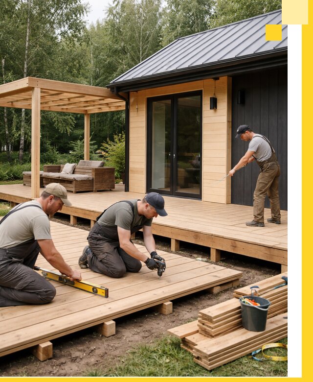 Строительство бань с террасой и бассейном под ключ в Когалыме