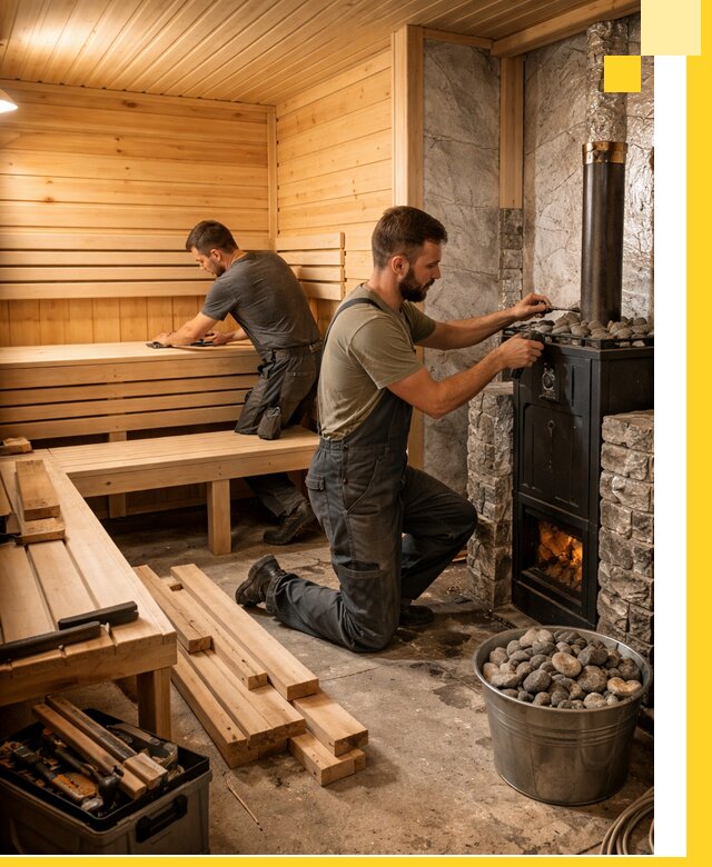 Дизайн и строительство интерьеров бань под ключ в Когалыме