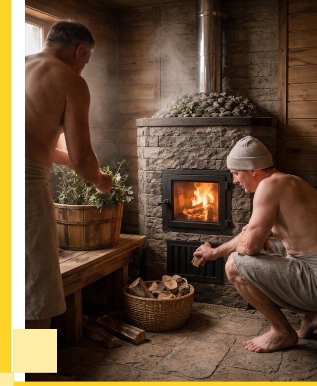 Банные печи под ключ в Когалыме от 46521 р. | ЭриданКгл кирпичная