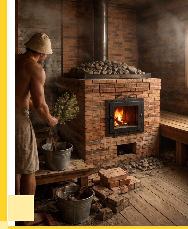 Кирпичные банные печи в Когалыме от 93042 р. | ЭриданКгл