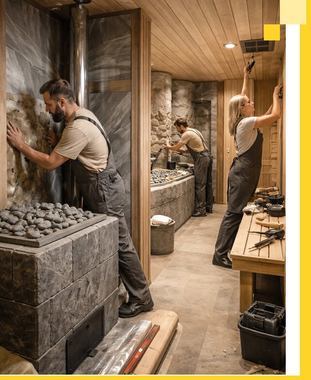 Строительство бань и SPA процедур в Когалыме под ключ и отделкой