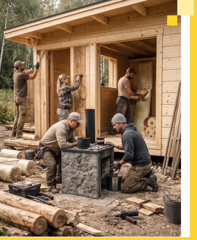 Купить баню под ключ в Когалыме строительство монтаж отделка