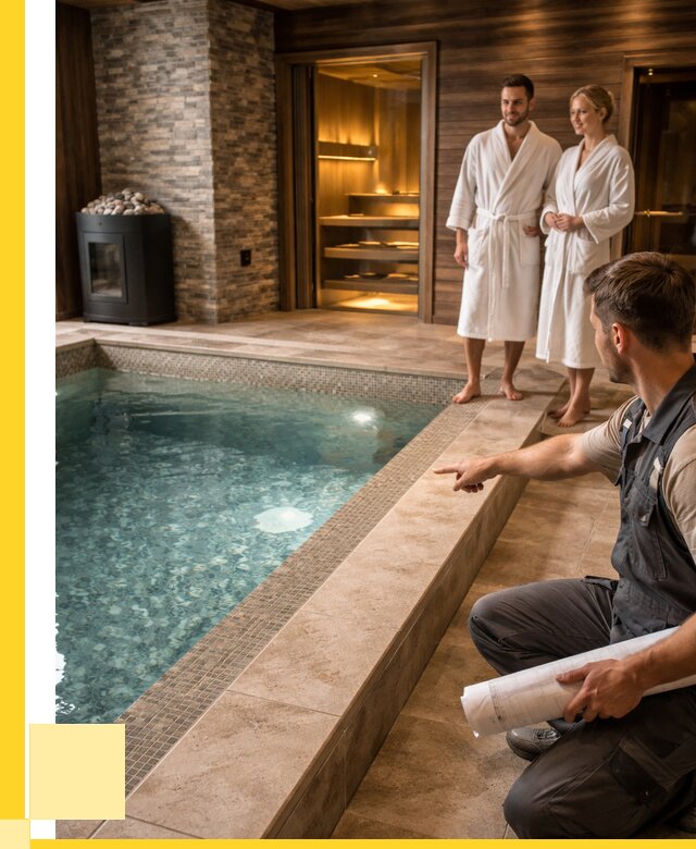 Проект бани с бассейном под ключ в Когалыме от 67197 р. | ЭриданКгл