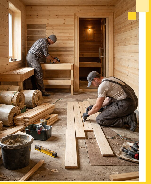 Индивидуальный проект бани с комнатой отдыха под ключ в Когалыме