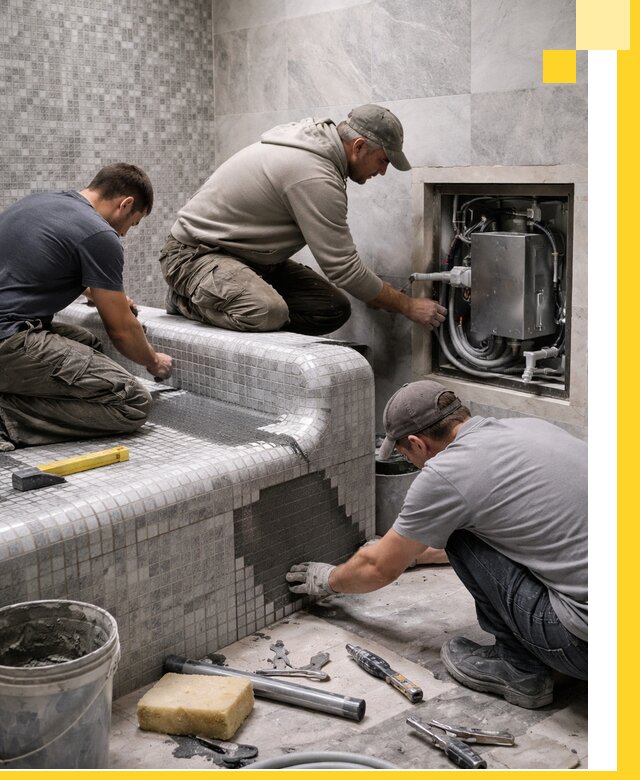 Проекты хамамов под ключ в Когалыме и дизайн и строительство