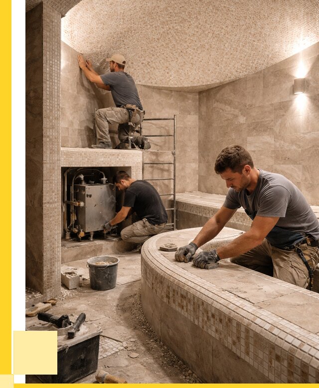 Монтаж хамамов под ключ в Когалыме от 258450 р. ЭриданКгл