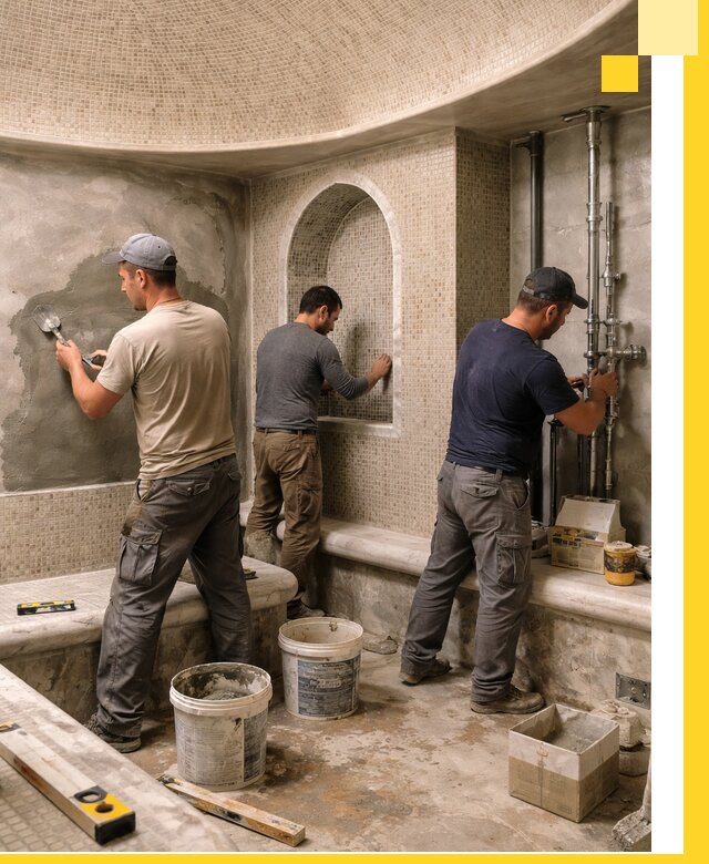 Профессиональный монтаж хамамов под ключ в Когалыме с гарантией